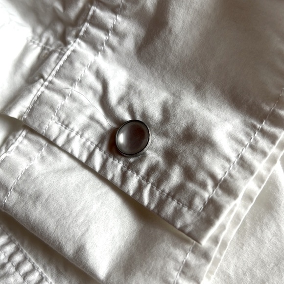 Canterbury of New Zealand Rugby men’s white cotton snap/button shirt L - Picture 3 of 4